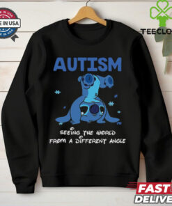 Headstanding Stitch Autism Seeing The World From A Different Angle T Shirt