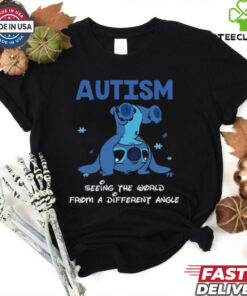 Headstanding Stitch Autism Seeing The World From A Different Angle T Shirt