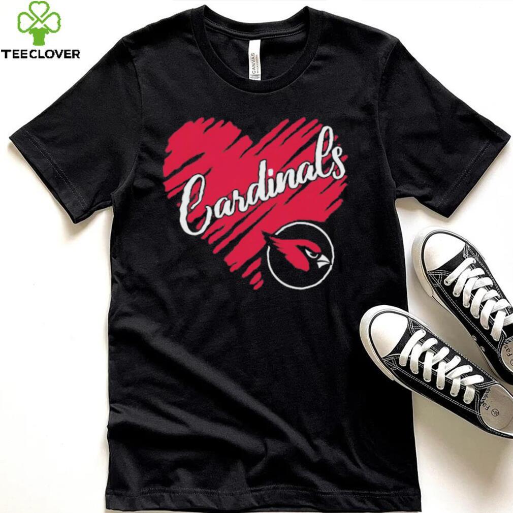 Heart Arizona Cardinals logo shirt Heart Arizona Cardinals logo shirt