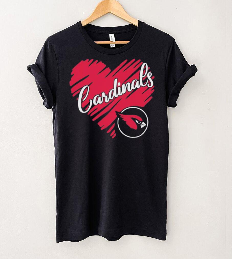 Heart Arizona Cardinals logo shirt Heart Arizona Cardinals logo shirt