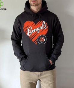 Heart Cincinatti Bengals logo hoodie, sweater, longsleeve, shirt v-neck, t-shirt