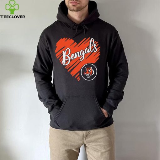 Heart Cincinatti Bengals logo hoodie, sweater, longsleeve, shirt v-neck, t-shirt