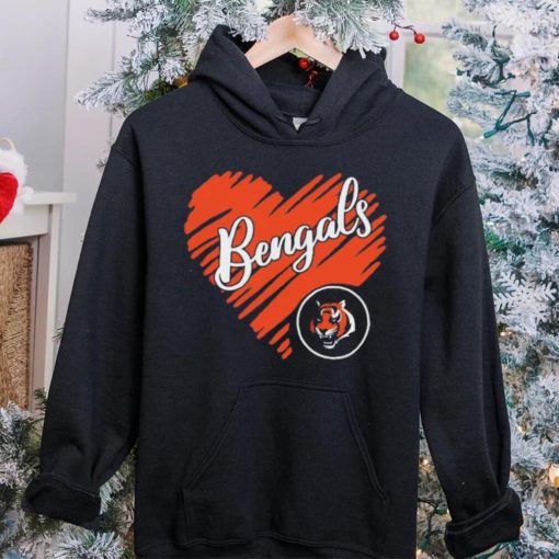 Heart Cincinatti Bengals logo hoodie, sweater, longsleeve, shirt v-neck, t-shirt