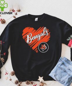 Heart Cincinatti Bengals logo hoodie, sweater, longsleeve, shirt v-neck, t-shirt