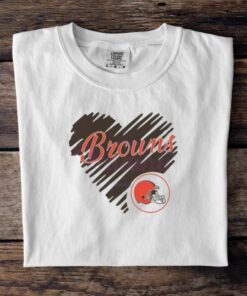 Heart Cleveland Browns NFL Team Logo Shirt