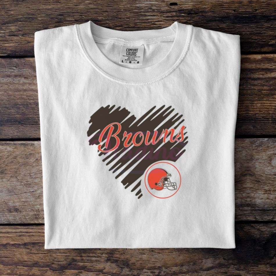 Heart Cleveland Browns NFL Team Logo Shirt Heart Cleveland Browns NFL Team Logo Shirt