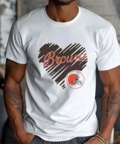 Heart Cleveland Browns NFL Team Logo Shirt