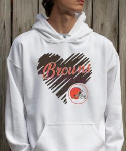 Heart Cleveland Browns NFL Team Logo Shirt