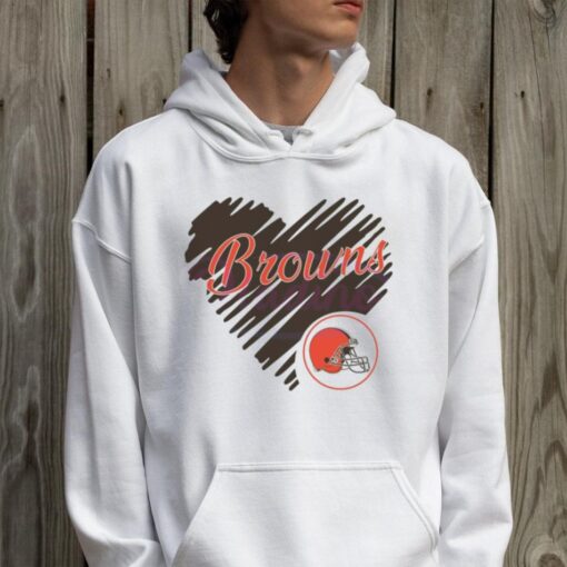 Heart Cleveland Browns NFL Team Logo Shirt