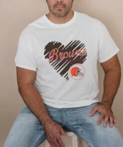 Heart Cleveland Browns NFL Team Logo Shirt