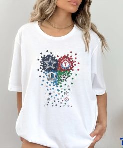 Heart Dallas Sports Teams Logo Shirt