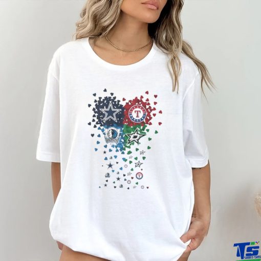 Heart Dallas Sports Teams Logo Shirt