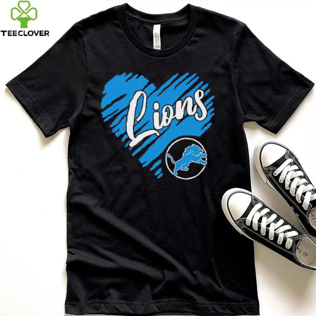 Heart Detroit Lions logo shirt Heart Detroit Lions logo shirt