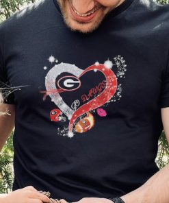 Heart Georgia Bulldogs Go Dawgs 2023 CFP National Champions Shirt