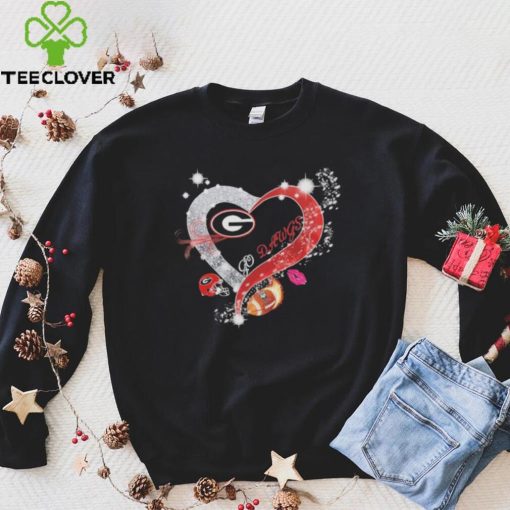Heart Georgia Bulldogs Go Dawgs 2023 CFP National Champions Shirt
