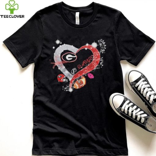 Heart Georgia Bulldogs Go Dawgs 2023 CFP National Champions Shirt