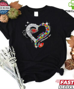Heart Kansas City Chiefs Autism accept understand love shirt