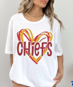 Heart Kansas City Chiefs NFL Football shirt