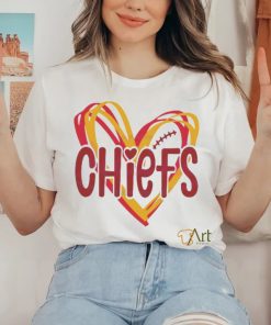 Heart Kansas City Chiefs NFL Football shirt 2 Heart Kansas City Chiefs NFL Football shirt