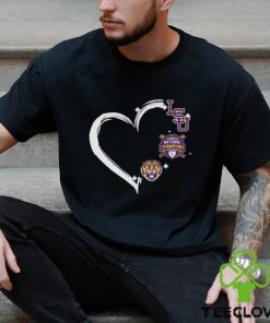 Heart LSU Tigers 2023 NCAA Baseball National Champions shirt