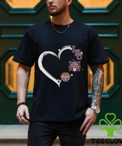 Heart LSU Tigers 2023 NCAA Baseball National Champions shirt