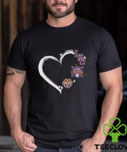 Heart LSU Tigers 2023 NCAA Baseball National Champions shirt