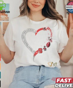 Heart NC State Wolfpack shirt