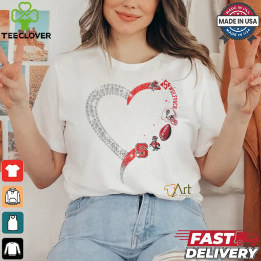 Heart NC State Wolfpack shirt