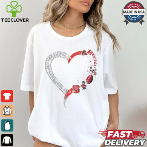 Heart NC State Wolfpack shirt
