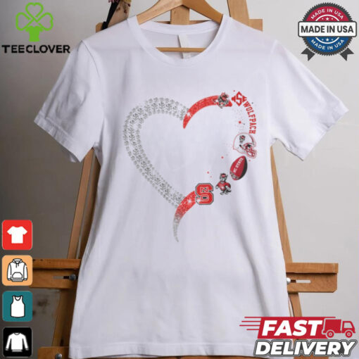 Heart NC State Wolfpack shirt