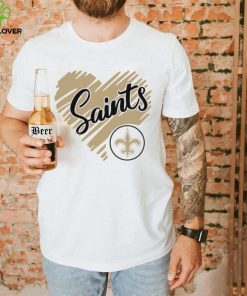 Heart New Orleans Saints logo shirt