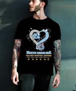 Heart North Carolina Tar Heels Let’s Go Tar Heels NCAA Men’s Basketball Champions Shirt