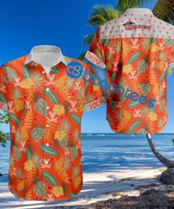 Heart Pattern Virginia Cavaliers Custom Name Hawaiian Shirt