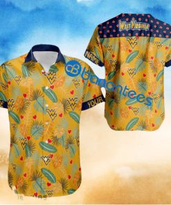 Heart Pattern West Virginia Mountaineers Personalized Hawaiian Shirt