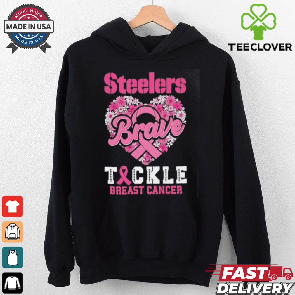 Heart Pittsburgh Steelers Brave Tickle Breast Cancer Flowers shirt Heart Pittsburgh Steelers Brave Tickle Breast Cancer Flowers shirt