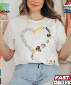 Heart Steelers shirt