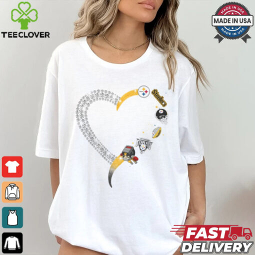 Heart Steelers shirt