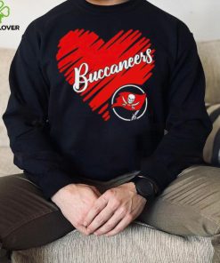 Heart Tampa Bay Buccaneers logo shirt