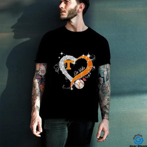 Heart Tennessee Volunteers Baseball Go Vols Shirt