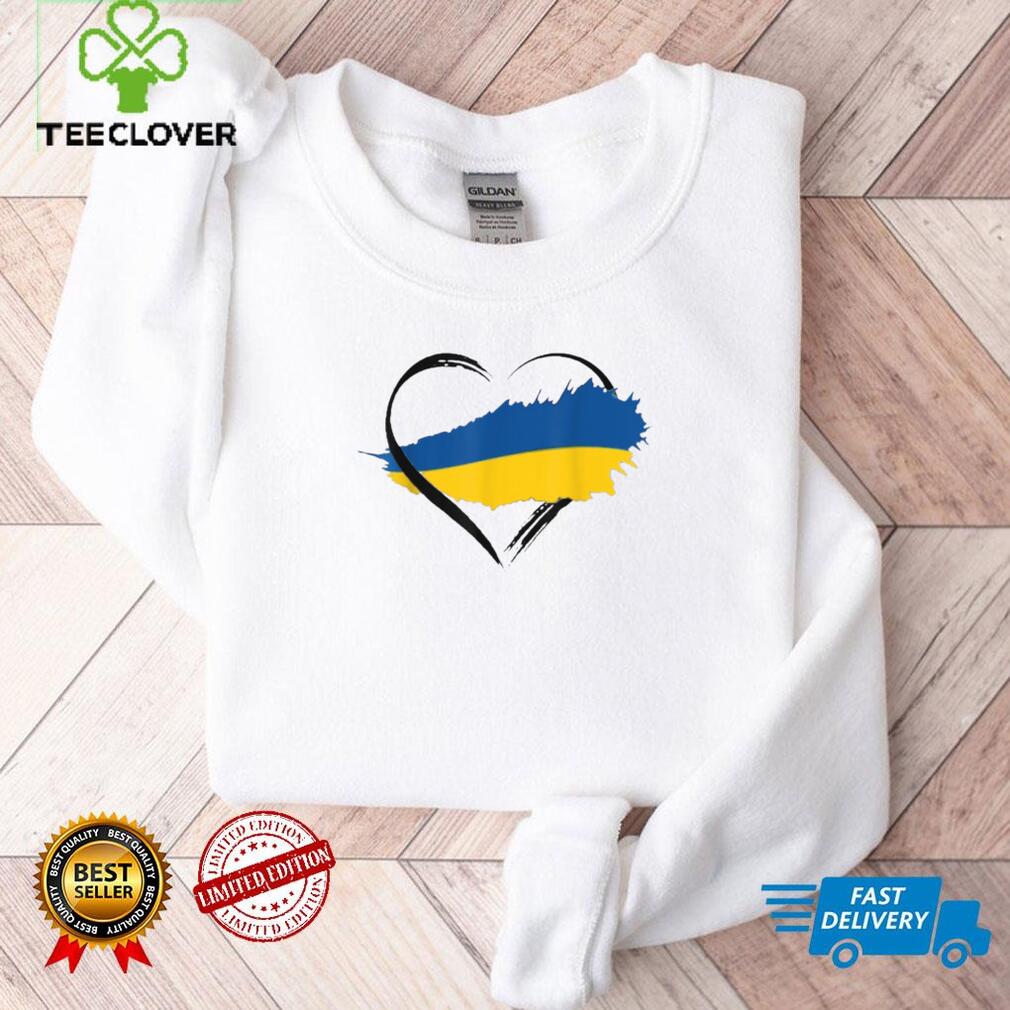 Heart Ukraine I Stand With Ukraine Ukrainian Flag T Shirt
