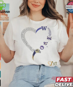 Heart Washington Huskies shirt