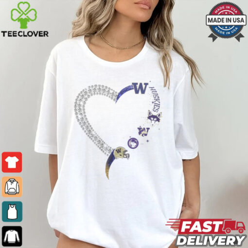 Heart Washington Huskies shirt