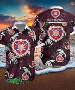 Heart of Midlothian F.C. SPFL Team Limited Hawaiian Shirt