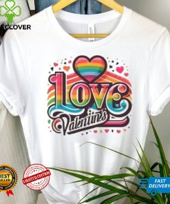 Heart rainbow love Valentines 2024 T Shirt