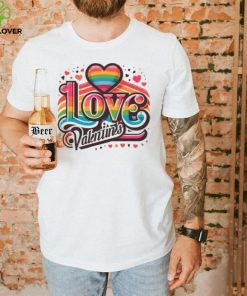 Heart rainbow love Valentines 2024 T Shirt