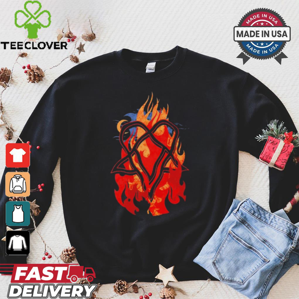 Heartagram Touched By Fire 2024 Shirt Heartagram Touched By Fire 2024 Shirt