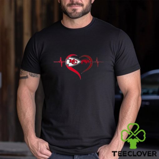 Heartbeat Kansas City Chiefs And Arkansas Razorbacks shirt