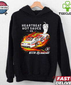 Heartbeat hot sauce Co Ryan Ellis racing shirt