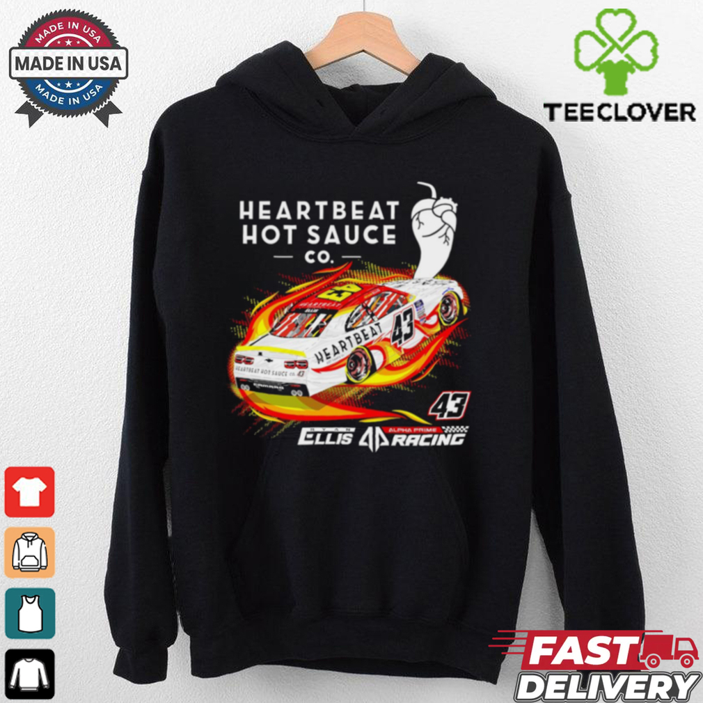 Heartbeat hot sauce Co Ryan Ellis racing shirt Heartbeat hot sauce Co Ryan Ellis racing shirt