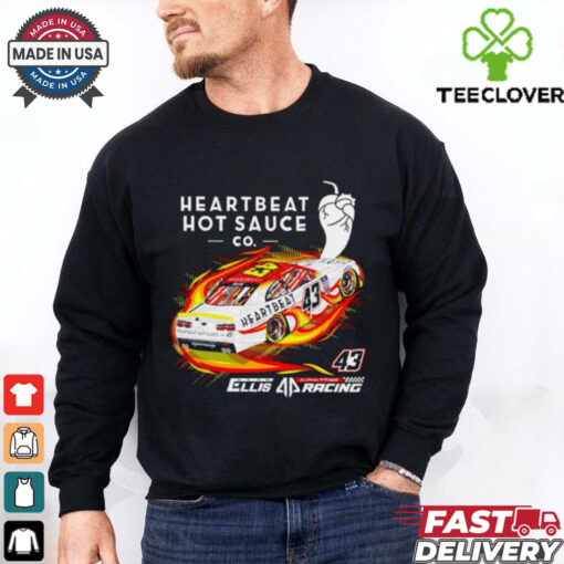 Heartbeat hot sauce Co Ryan Ellis racing shirt